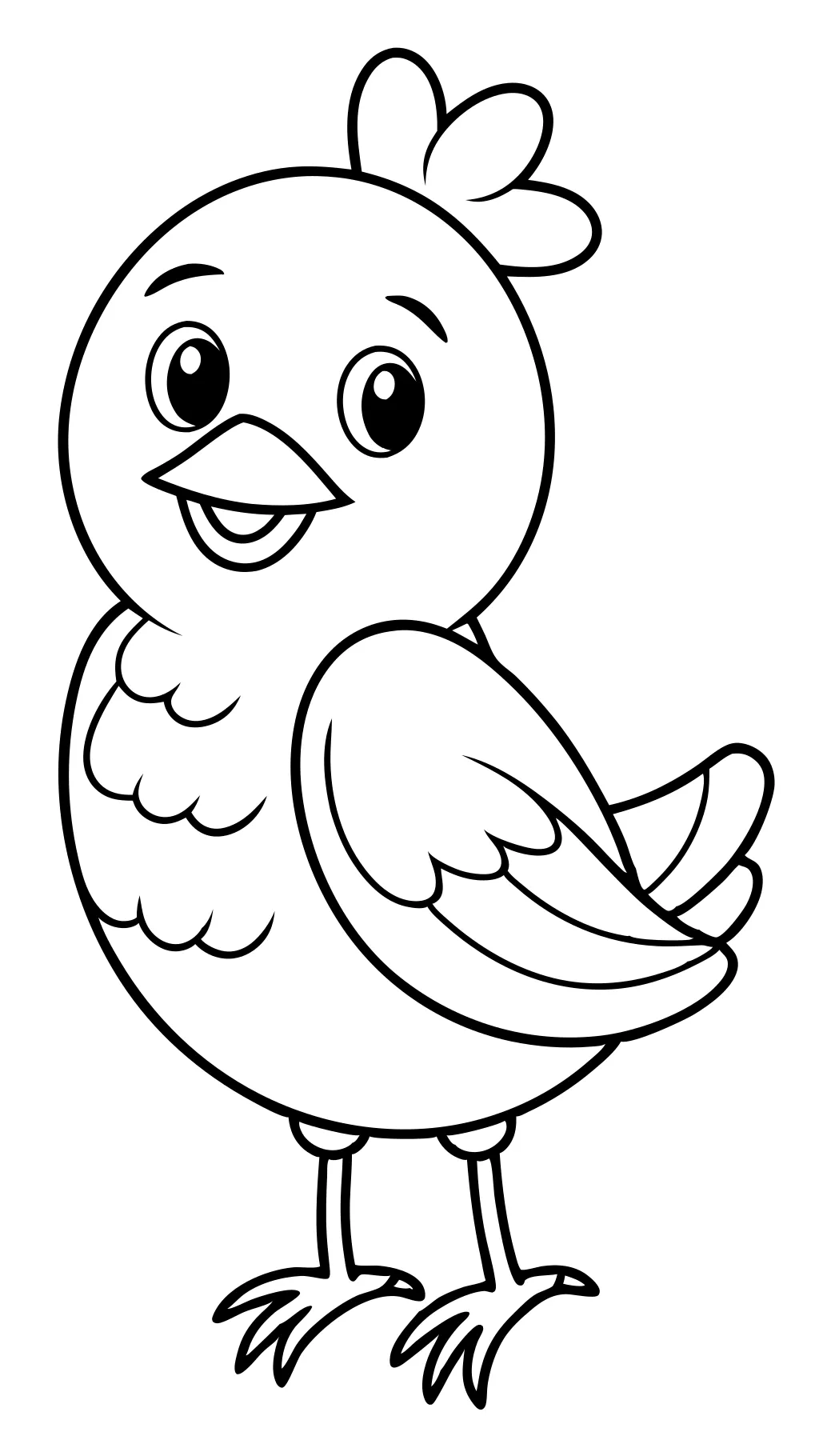 coloriages d’oiseau préscolaire